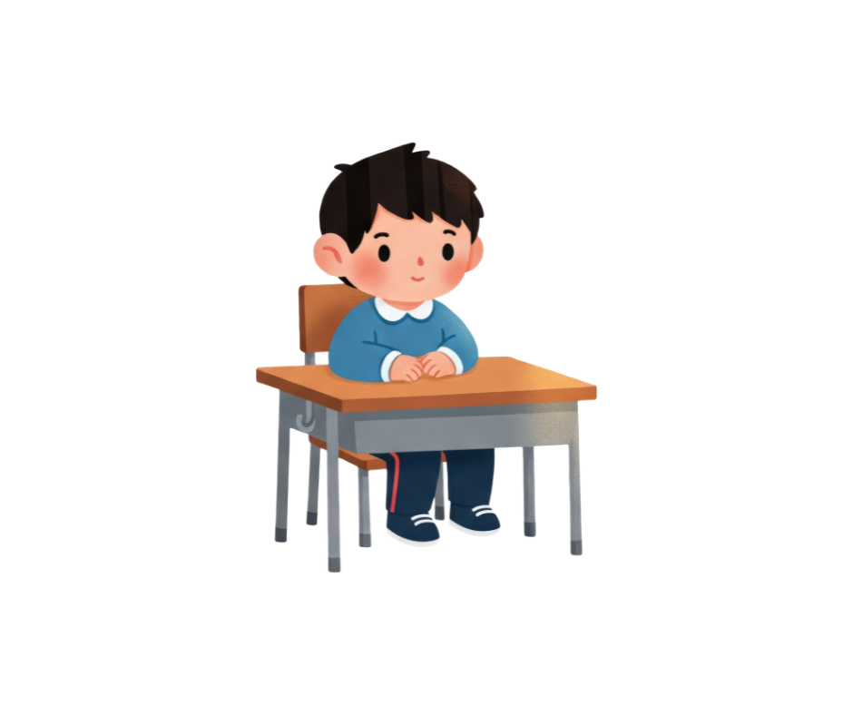 Boy at desk